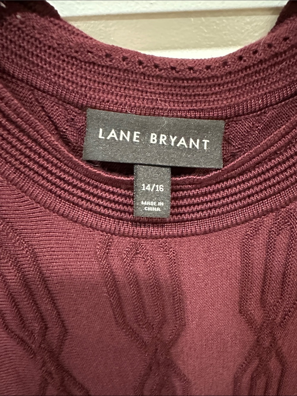 Lane Bryant Midi Dress in Burgundy - Picture 2 of 3